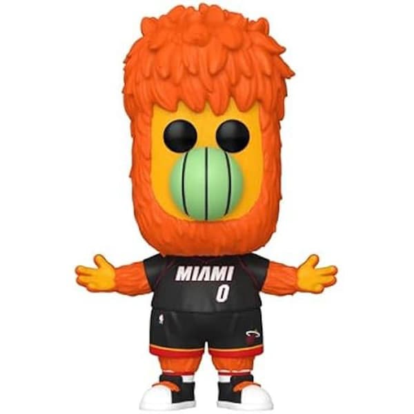 Funko Pop! NBA - Miami - Burnie The Fireball - 9,5 cm - Kvalitetsvinyl - Perfekt present