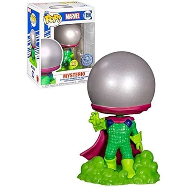 Figur – Pop! – Spider-Man 1156 – Mysterio Earth-616 – Begränsad upplaga – Glöder i mörkret – Grön