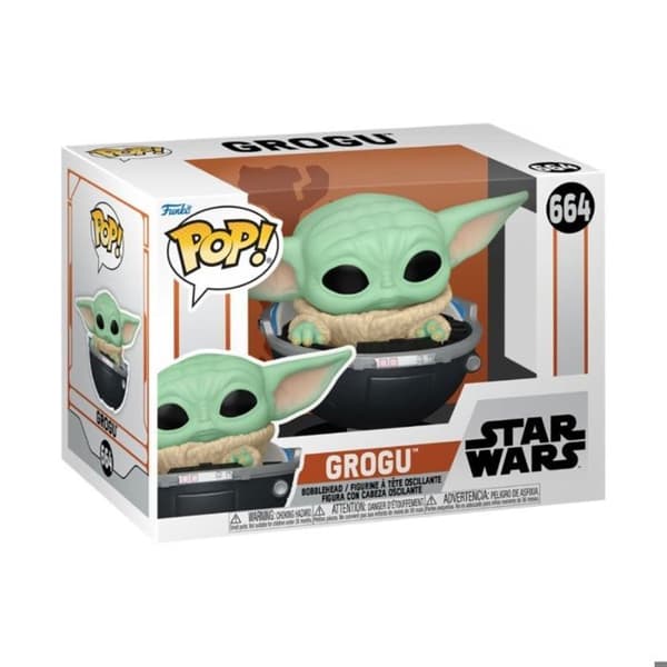 Figurine Funko Pop! - Star Wars - Grogu med Prama - Grå - Vuxen - Unisex