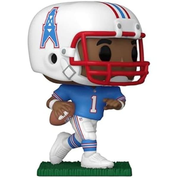 Figur - Funko Pop! - NFL: Oilers - Warren Moon - 9,5 cm - Kvalitetsvinyl - Idealisk Gåva