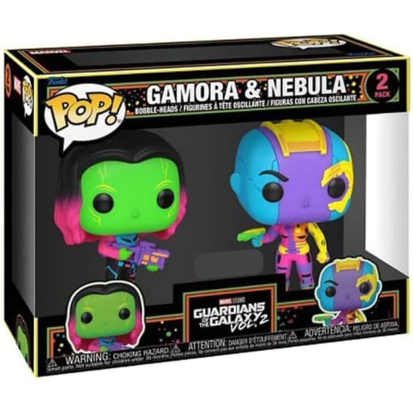 Gamora &amp; Nebula Black Light USA exklusiv pop! 2pk