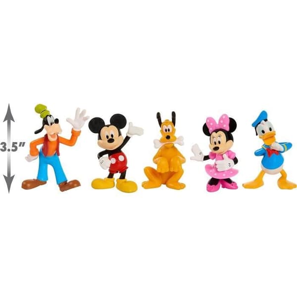 Samlarfigurer - Disney - Mickey Figurinsats - 5 Karaktärer - 7,6 cm - Blandat