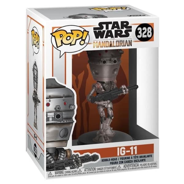 Samlarfigur - FUNKO - IG-11 - Star Wars The Mandalorian - Vinyl - Officiell licens - Pop!