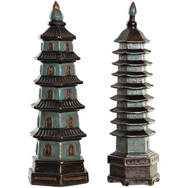 Dekorativ statyett - DKD HEMDEKOR - Estándar - Resin - Turkos - 15x17x50 cm