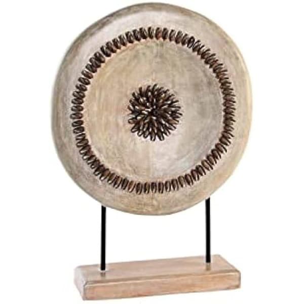 Dekorativ statyett - DKD HEMDEKOR - Cirklar - Beige - Järn - 39 x 12 x 55 cm