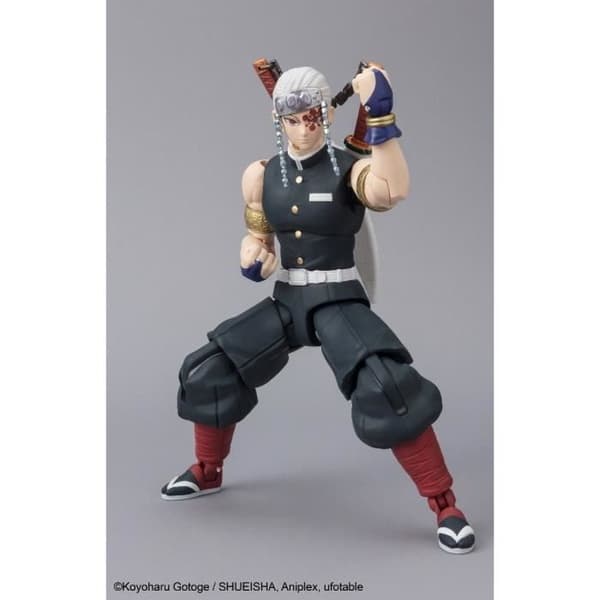 Actionfigur - BANDAI - Tengen Uzui - 12 cm - Officiell licens Demon Slayer - Rörlig