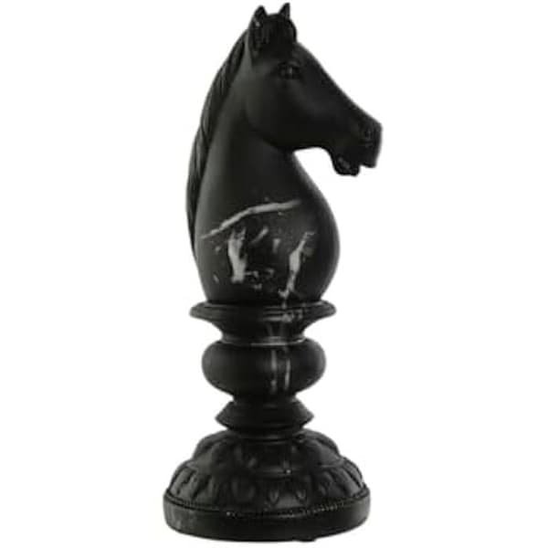 Dekorativ figur - HOME ESPRIT - S3055154 - Svart - 13 x 13 x 33 cm - Interiör