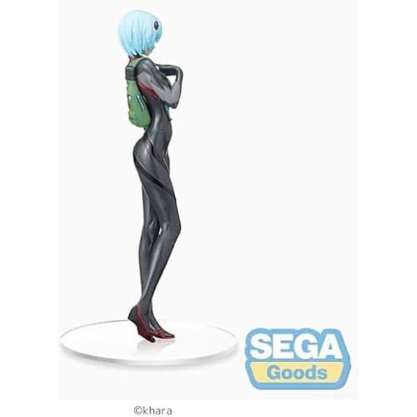 Figur - SEGA - Rei Ayanami - Svart plugsuit - 22,2 cm - Import från anime-serien