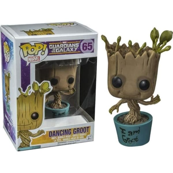 Figur föreställande Guardians of the Galaxy - Dansande Groot Blå Exklu Pop 10cm