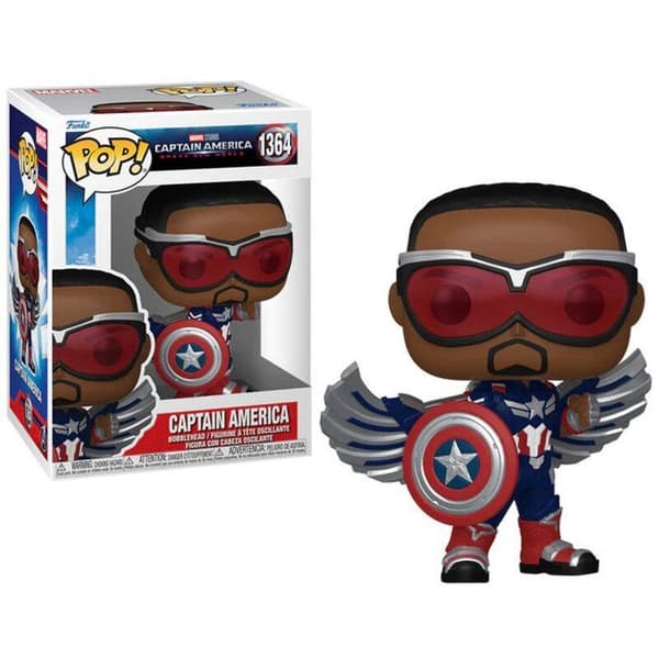 Figur - Funko - POP Marvel - Captain America - 9 cm - Flerfärgad - Barn