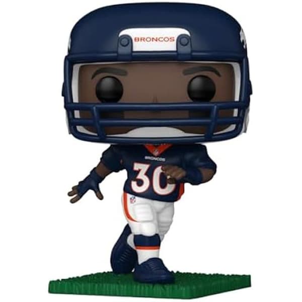 Figurine i Vinyl - FUNKO - Terrell Davis - NFL Legender - 9,5 cm - Perfekt Present för Fans