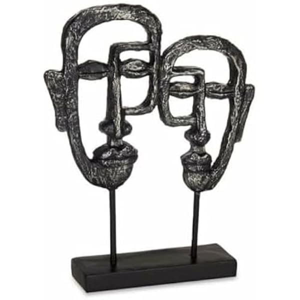 Dekorativ statyett - PRESENTDEKOR - Svart ansikte - 27 x 32,5 x 10,5 cm - 4 enheter - Flerfärgad