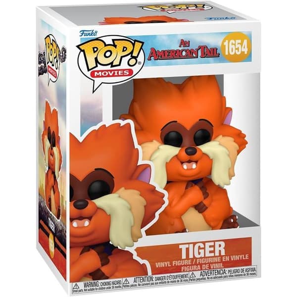 Figur - Funko Pop! - American Tail - Tiger - Högkvalitativ Vinyl - 9,5 cm