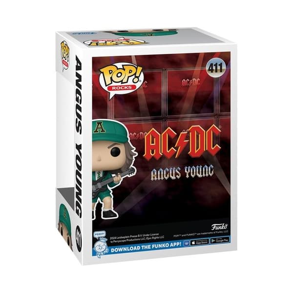 Figur - Funko - Pop Rocks - AC DC - Angus Young - Grön - 2 års garanti