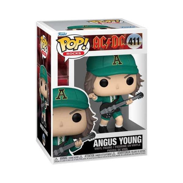 Figur - Funko - Pop Rocks - AC DC - Angus Young - Grön - 2 års garanti