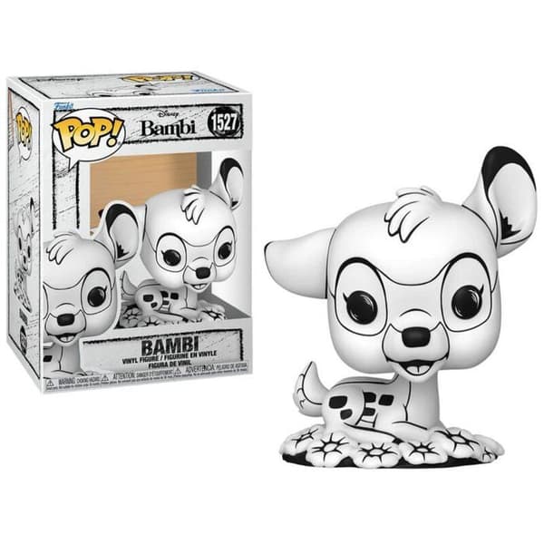 Figur - FUNKO - Bambi (Sketch) - 9 cm vinyl - Gråskala - För barn från 3 år