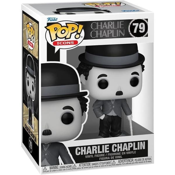 Figurine - Funko Pop! - Charlie Chaplin - Samlarvinyl - Idéal present - 9,5 cm