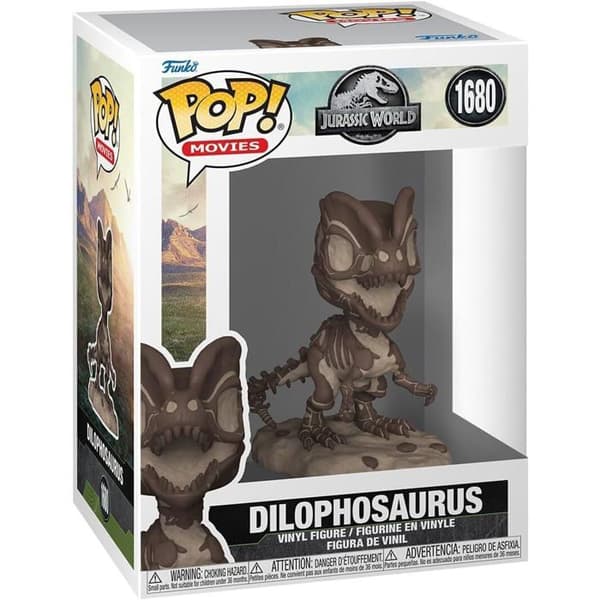 Figur - Funko - Jurassic Park - Dilophosaurus - Grön - 2 års garanti