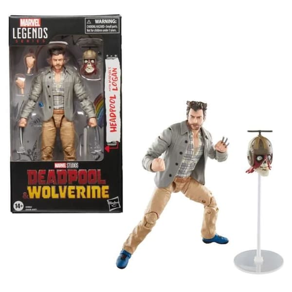 Ledad figur - HASBRO - Logan med Headpool - 15 cm - Marvel Legends - Blandat