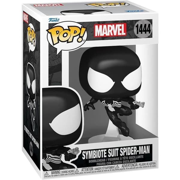 Figur - FUNKO - N° 1444 - Symbiote Spider-Man - Vinyl - 9 cm - Svart