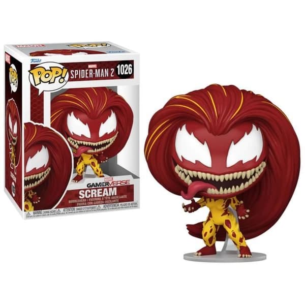 Figurine - FUNKO - SPIDER-MAN 2 - POP Games N° 1026 - Scream - 9 cm - Mixte - Noir
