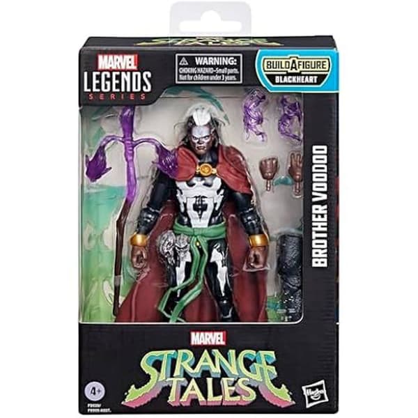 Figur - MARVEL - Brother Voodoo - 15 cm - 5 tillbehör - Grön och Lila