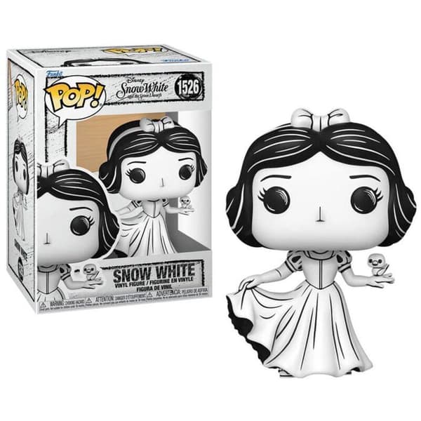 Figur - FUNKO - Snövit (Skiss) - 9 cm vinyl - Gråskala - För barn från 3 år