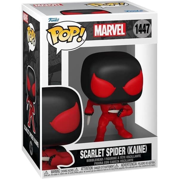 Figur - FUNKO - N° 1447 - Scarlet Spider (Kaine) - Vinyl - 9 cm - Röd