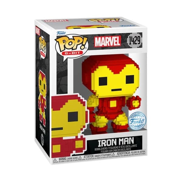 Figur - Funko Pop! - Iron Man - 8-bitars - Vinyl av hög kvalitet - Perfekt present