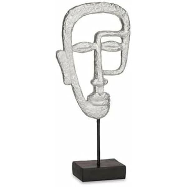 Dekorativ statyett - PRESENTDEKOR - Silver ansikte - 19,5 x 38 x 10,5 cm - 4 enheter - Flerfärgad