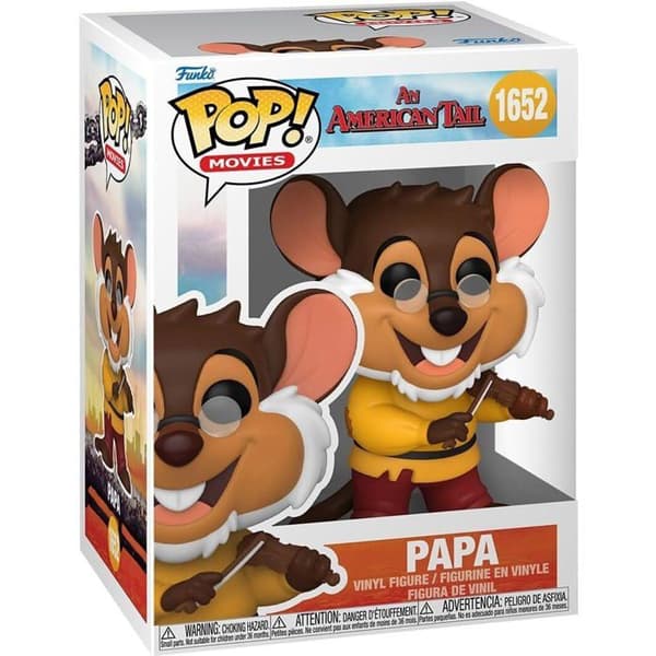Figurine - Funko Pop! - American Tail - Papa Mousekewitz - Högkvalitativ Vinyl - Idealisk Gåva