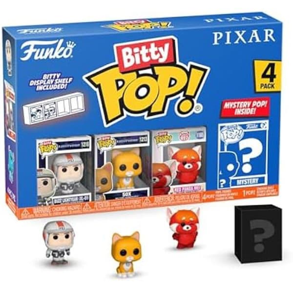 Funko Bitty Pop! Pixar - Lightyear 4PK - Buzz Lightyear (XL-01), Sox, Izzy Hawthorne and a Surprise Mystery Mini-Figure - 2.2