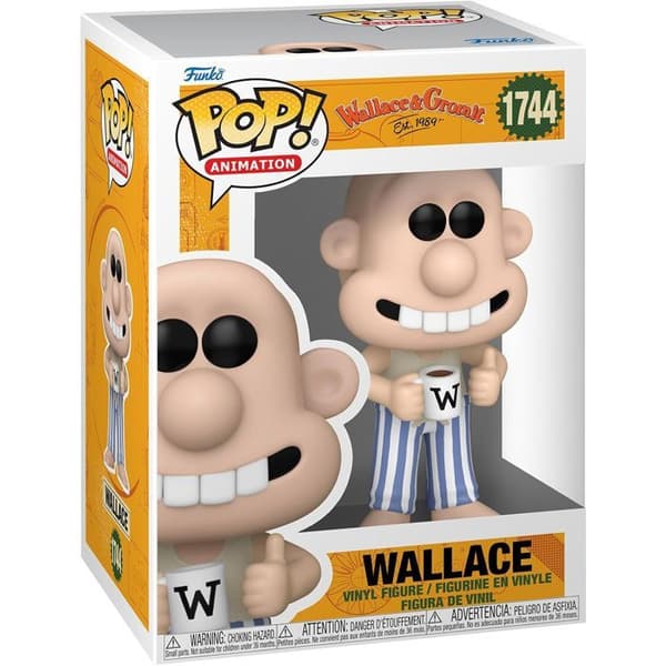 Figurin - FUNKO - Nr 1744 - Wallace i pyjamas - 9 cm - För barn från 3 år