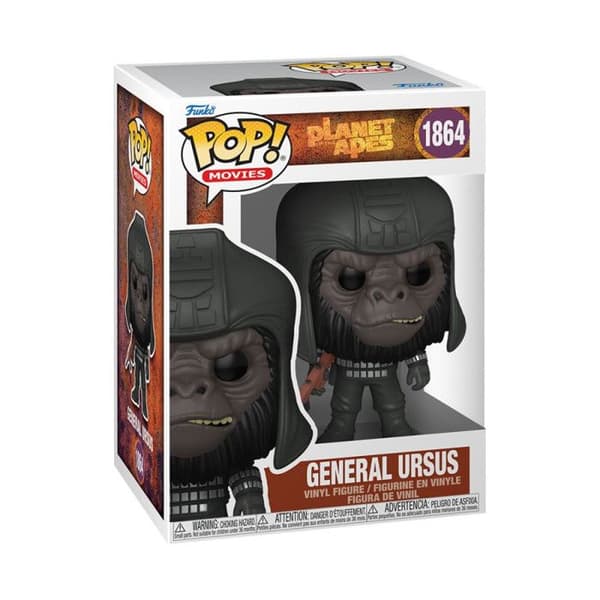 Figur Miniatyr Funko Pop Filmer Planet of the Apes S3 General Ursus