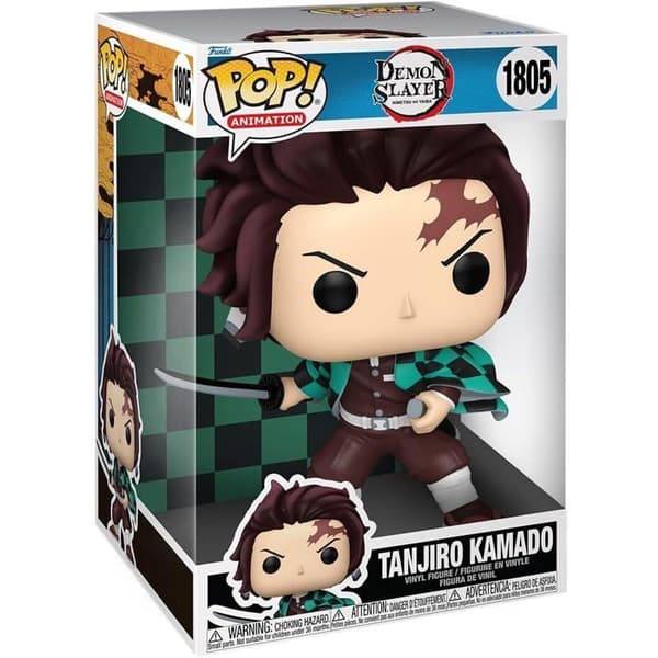 Figurine Funko Pop! Jumbo - Demon Slayer - Tanjiro - 25,4 cm - Kvalitetsvinyl - Idealisk present