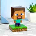Miniatyrbild 1 av 4: Minecraft Steve Icon nattlampa - PALADONE - Grön - Inomhus - 11cm