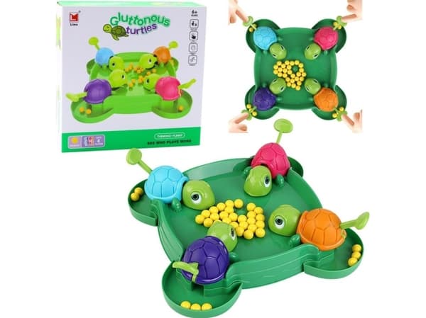 Hungry Turtles Family Arcade-spel Brädspel Bollar LEAN Toys