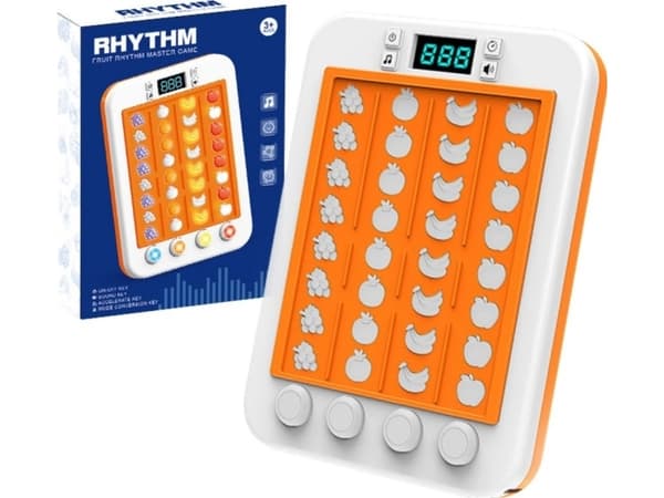 Elektronisk Rhythmic Game Fruit Lights Lyder Rosa LEAN Leker