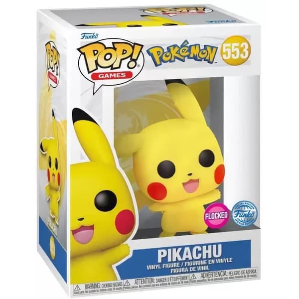 Figur - FUNKO - Pikachu Vinkande Flockad - Gul - 9 cm - För barn från 3 år