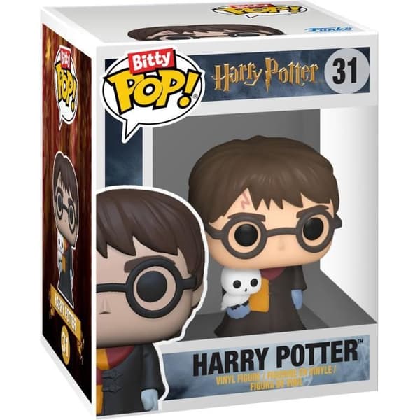 Bitty Pop! Harry Potter - Paket med 4 - Harry Robe - Vit - Vuxen - Unisex