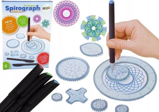 LeanToys Geometrisk spirograf Cirklar Pennor Modelin 28 El