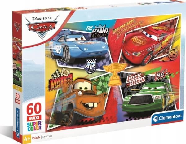 Clementoni Puzzle Maxi SuperColor Cars 60 palaa (26332)