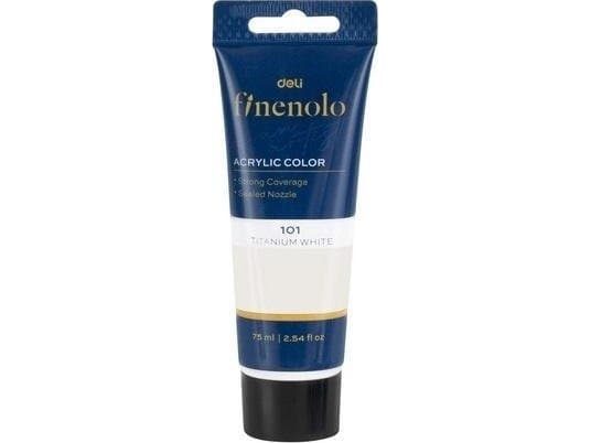 Akrylfärg Finenolo 75ml vit DELI