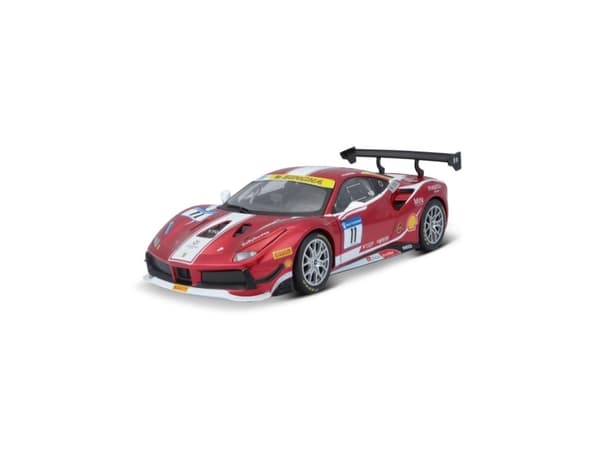 BBURAGO Ferrari 488 Challenge, Sportsbil, Montert på forhånd, 1:24, Ferrari 488 Challenge, Alle kjønn, Metall, Plast
