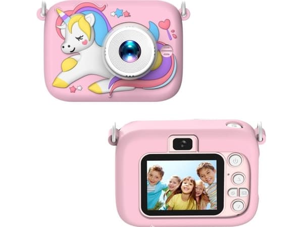 Digitalkamera for barn Unicorn Pink 48Mpx HD 1080P LEAN-leker