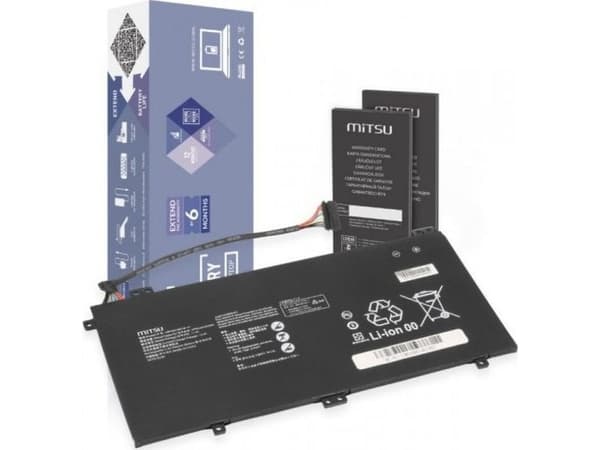 mitsu Bateria do Smartphome Huawei Matebook 13 WRT-W19 WX9 W29 HN-W19 HB4593J6ECW 3700 mAh (42 Wh) 11.4V