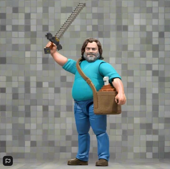 Minecraft Movie Action Figure Steve