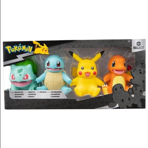 Pokémon Select Action Figures Kanto Region 4 Pack