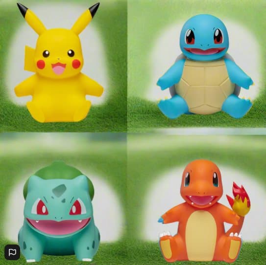 Pokémon Select Action Figures Kanto Region 4 Pack