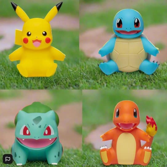 Pokémon Select Action Figures Kanto Region 4 Pack